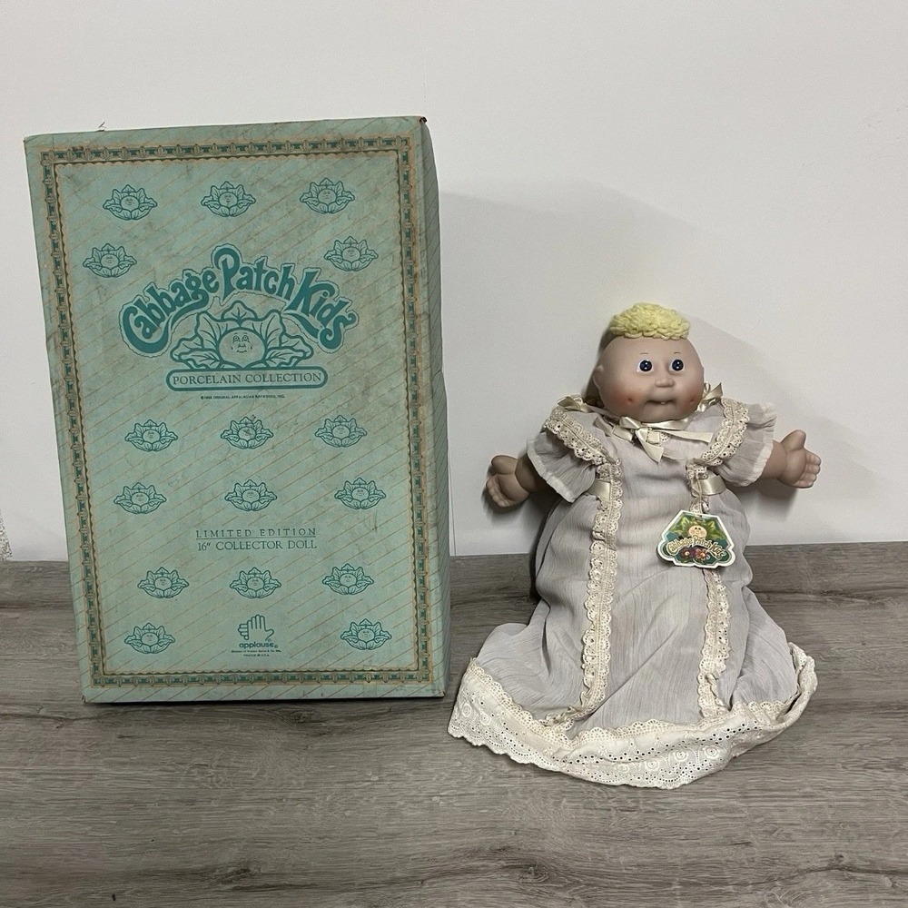Vintage 1985 Cabbage Patch Kids Porcelain Collection Limited Edition Doll Box